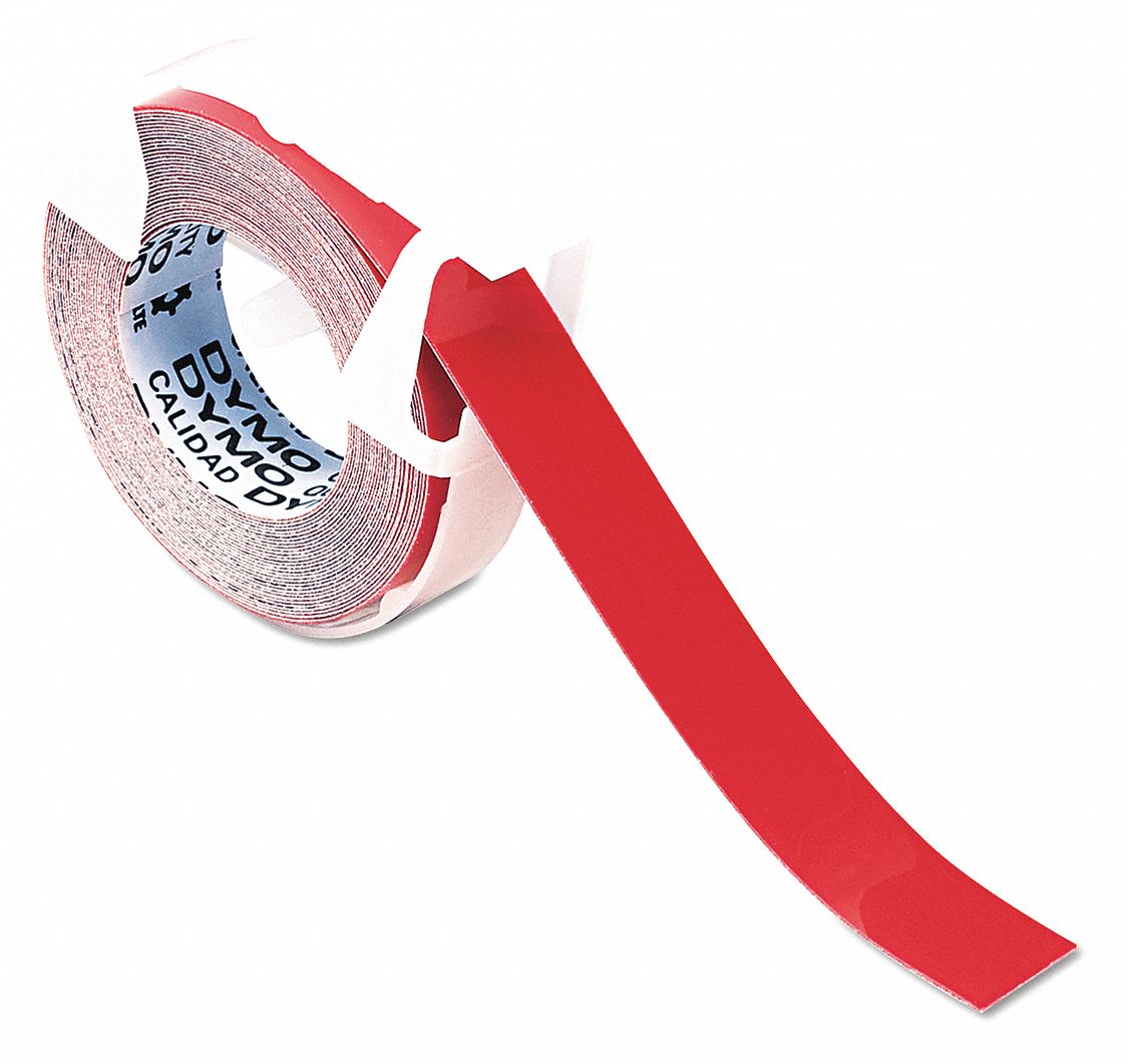 DYMO, Embosser Label Tape 43PF86520102 Grainger