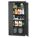 ARMOIRE STOCKAGE 36X18X72 NOIR