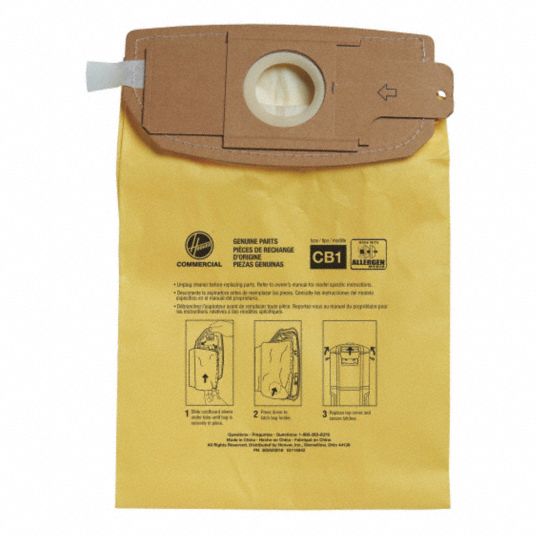 Commercial Upright Allergen Filtration Vacuum Bags (9 pk)