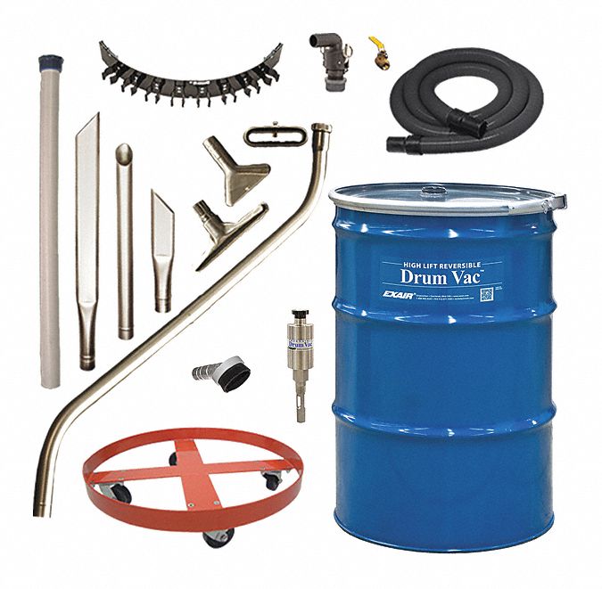 Premium Rev. Drum Vac System, 55 gal.
