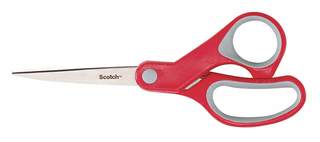 Scissors, Red/Gray