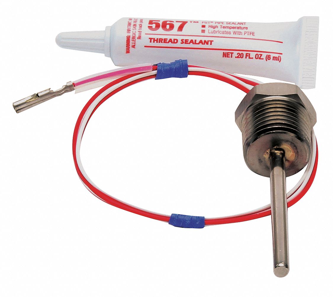 Temperature Probe with Loctite: Fits Frymaster Brand, For 8064206, For 43WT81