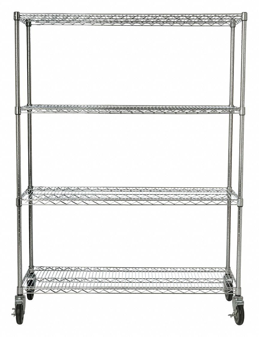 RUBBERMAID COMMERCIAL PRODUCTS, Mobile, Mobile Rack,Shelf Ingredient ...
