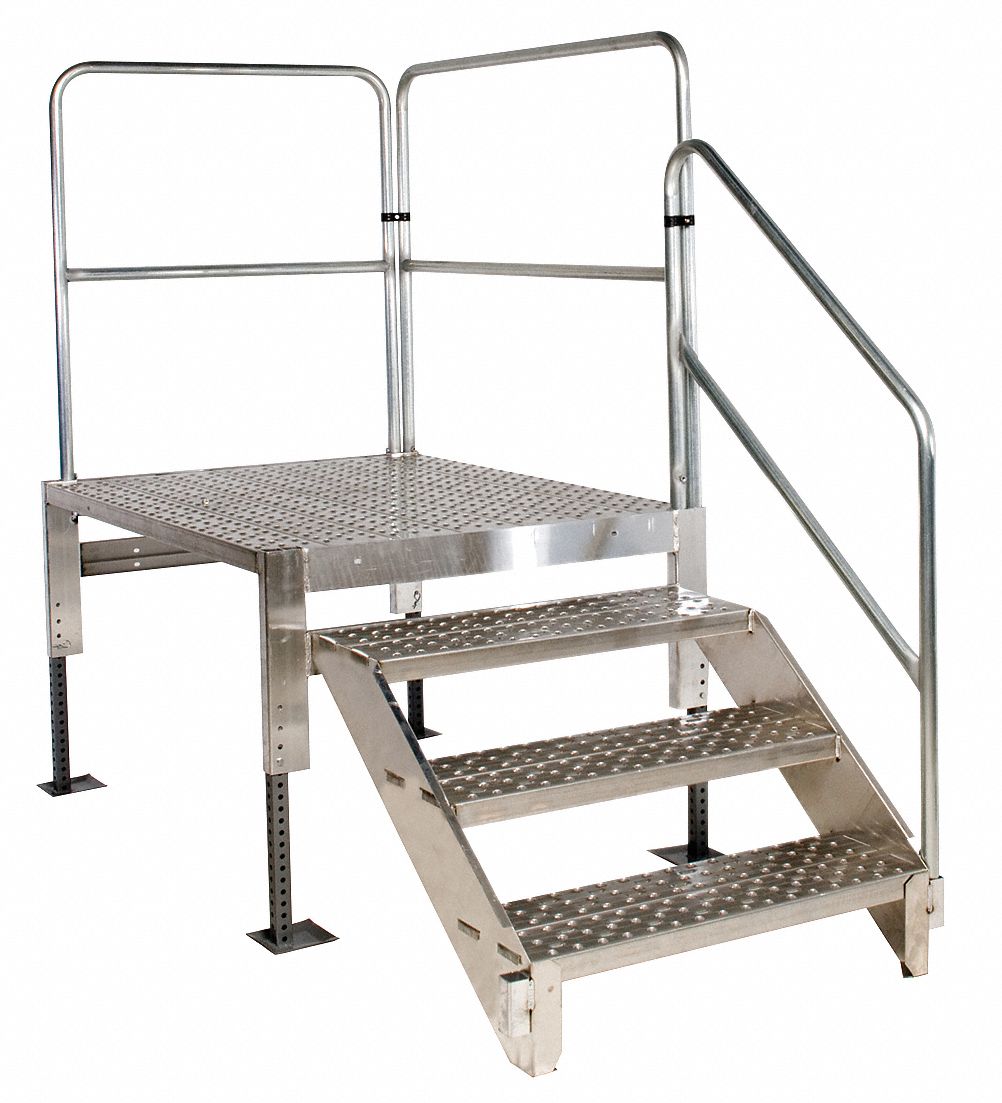 TRI-ARC Work Platform, Aluminum, Single Access Platform Style, 25 1/2 ...