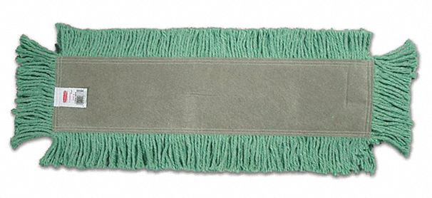 Disposable Dust Mop, Green, Cotton