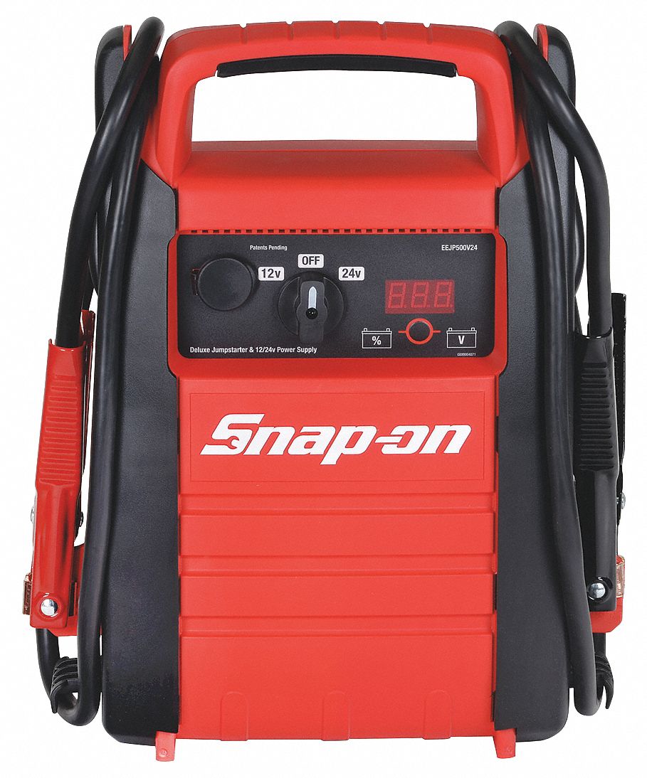 SNAP ON Arrancador de Batería Portátil de 12/24VCD, Longitud del Cable