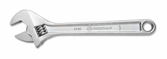 Adjustable Wrench, 12",