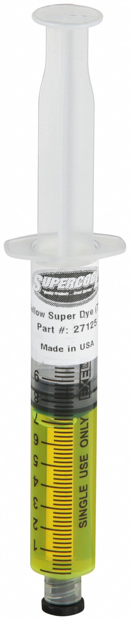 A/C Dye Syringes Refills: A/C Dye Syringe, Plastic, 12 Pieces, 12 PK