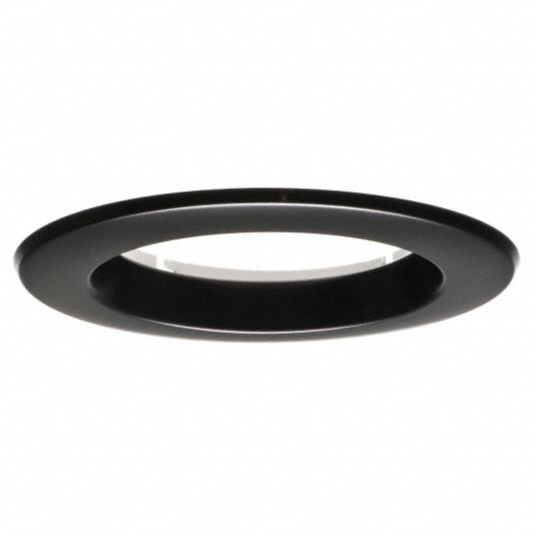 Black, LED Can Light Trim 43Y177CT6BB Grainger