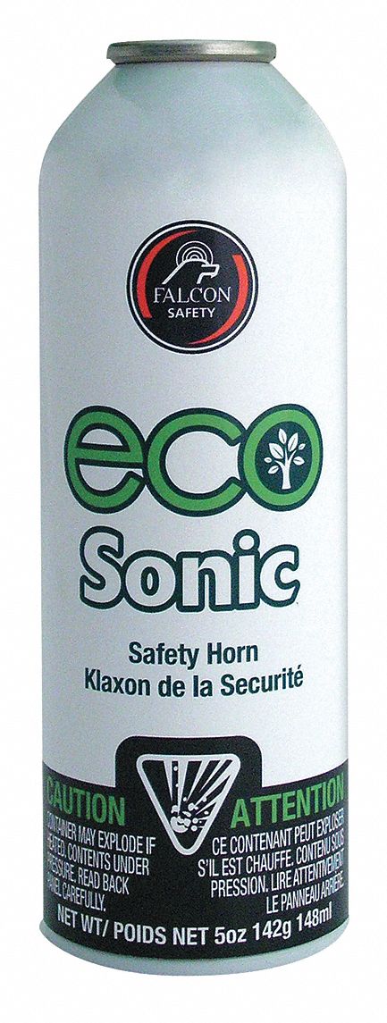 Personal Safety Horn: 120 dB @ 10 ft, 5 oz Net Wt, Plastic, 10 ft Coverage