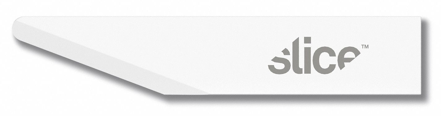 Craft Blade: 1 1/4 in Blade Lg, 0.61 mm Blade Thick, Ceramic, 1/4 in Blade Wd, Angled, 4 PK