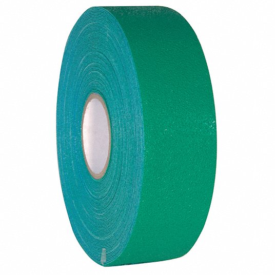 Floor Marking Tape: Extra-Durable, Solid, Green, 3 in x 108 ft, 60 mil Tape Thick, INCOM