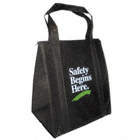 INSULATED TOTE BAG,BLACK,13 X 15 IN