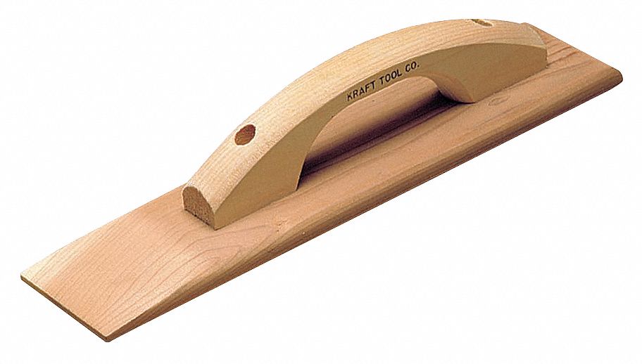 KRAFT TOOL Concrete Float, Sq, 3-1/2 x 15 in, Redwood - 43Y455|CF256