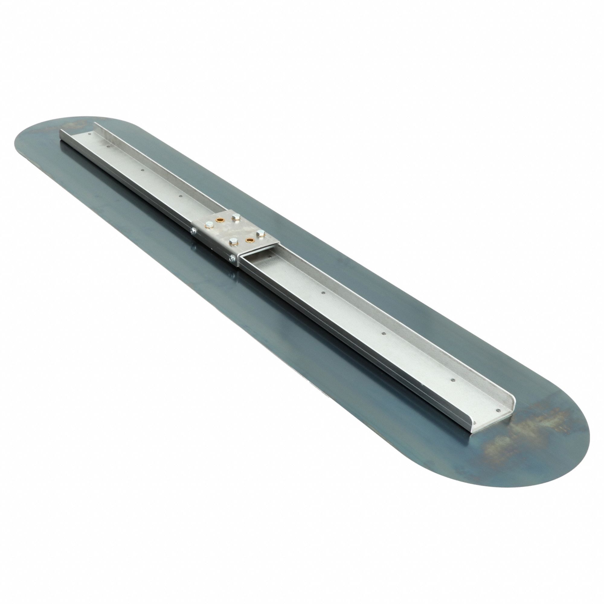BULL FLOAT, BLUE STEEL BLADE, ROUND BLADE, BROKEN-IN, 12 X 60 IN