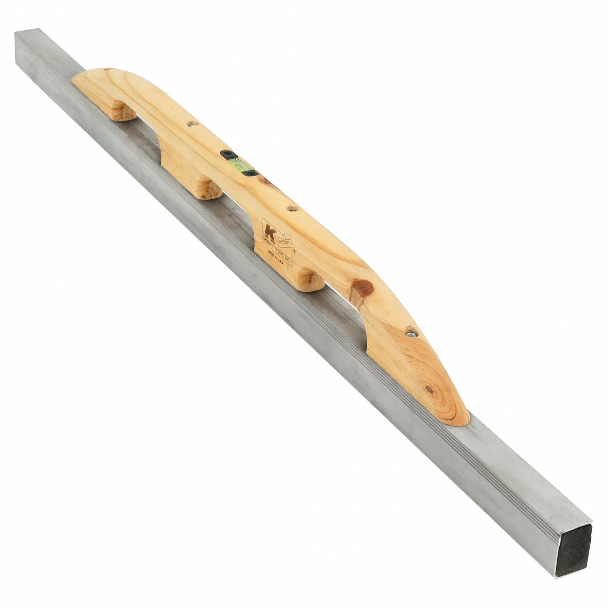 CONCRETE STRAIGHTEDGE, BLADE MATERIAL MAGNESIUM, SQUARE BLADE/ROUND
