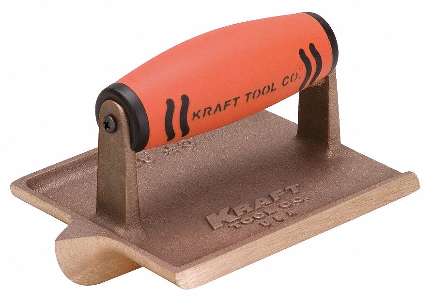 KRAFT TOOL Concrete Groover, Bronze, 1/4 in Radius - 43Y487|CF314PF