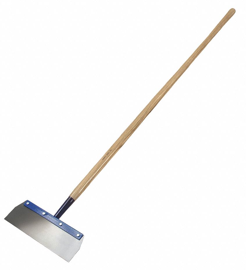 SCRAPER, SPRING STEEL BLADE, WOOD HANDLE, FLEX, STRAIGHT BLADE