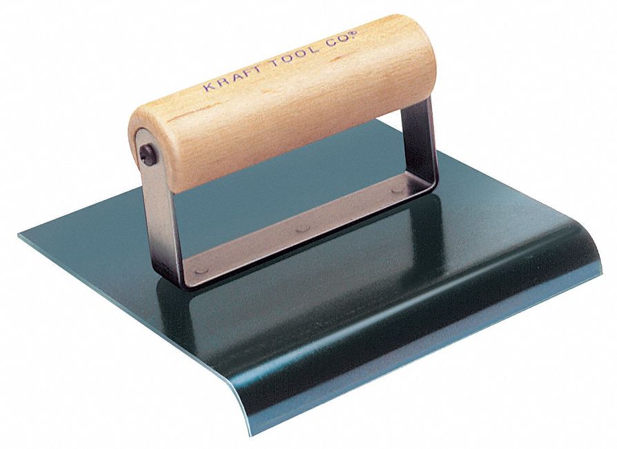 KRAFT TOOL Concrete Sidewalk Edger 1/2 in Radius, 1/2 in Lip, Blue