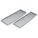 CONCRETE SLIDER KNEE BOARD, STAINLESS STEEL, 8 1/2 IN OVERALL W, 28 IN OVERALL L