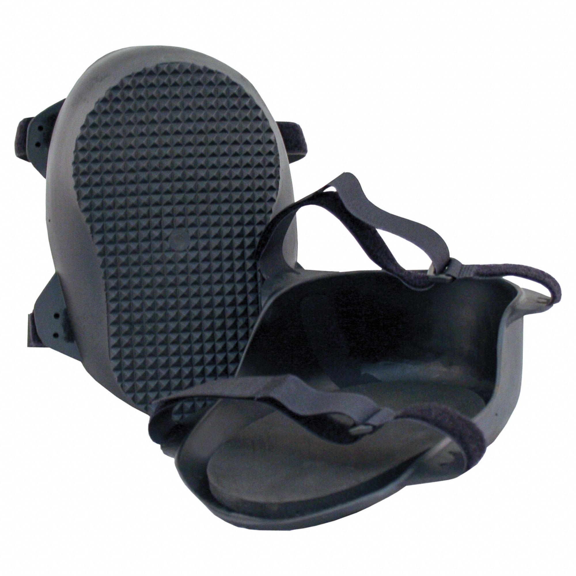 KRAFT TOOL WL070 Knee Pads,Rubber/Rubber Cushion,Black,PR