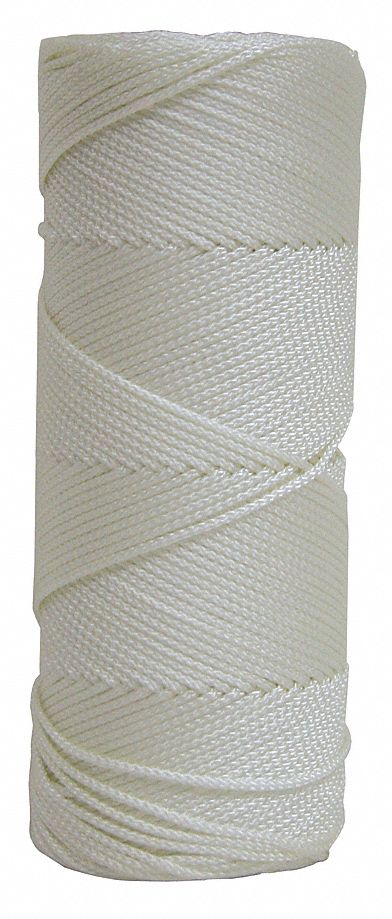CORDEAU,500 PI,NYLON TORSADE,BLANC