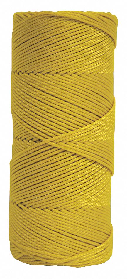 Kraft Tool Bc342 Masons Line,500 Ft,Braided Nylon,Yellow