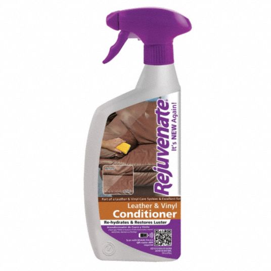 REJUVENATE Leather/Vinyl Conditioner, 16 oz., PK12 43Y677RJ16CD