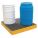 DRUM SPILL CONTAINMENT PALLET, FOR 4 DRUMS, 66 GAL CAPACITY, 2,400 LB LOAD CAPACITY