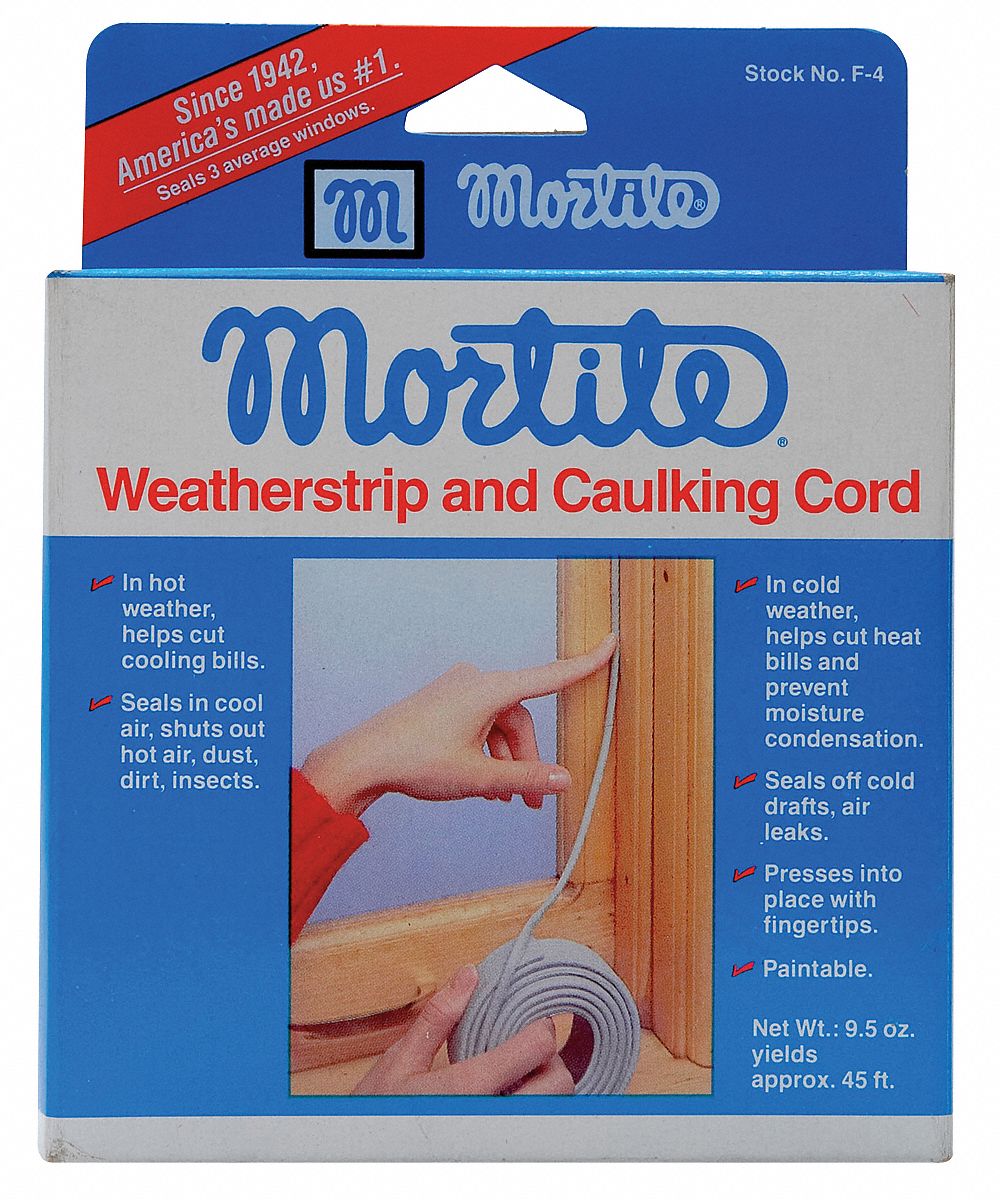 Door Weatherstripping: 45 ft Lg, 1/8 in Wd, 45 in Ht