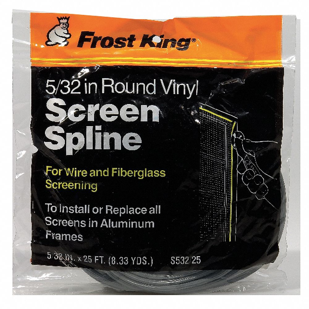 SCREEN,VINYL, 5/32 IN W,25 FT L