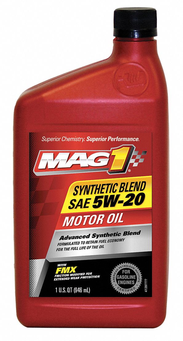MAG 1 Synthetic Blend, Engine Oil, 1 qt, 5W20, For Use With Gasoline