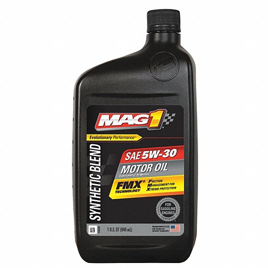 Engine Oil: Synthetic Blend, Biodegradable, 1 qt Size, Bottle, 5W-30, FMX Engine Oil: Synthetic Blend, Biodegradable, 1 qt Size, Bottle, 5W-30, FMX