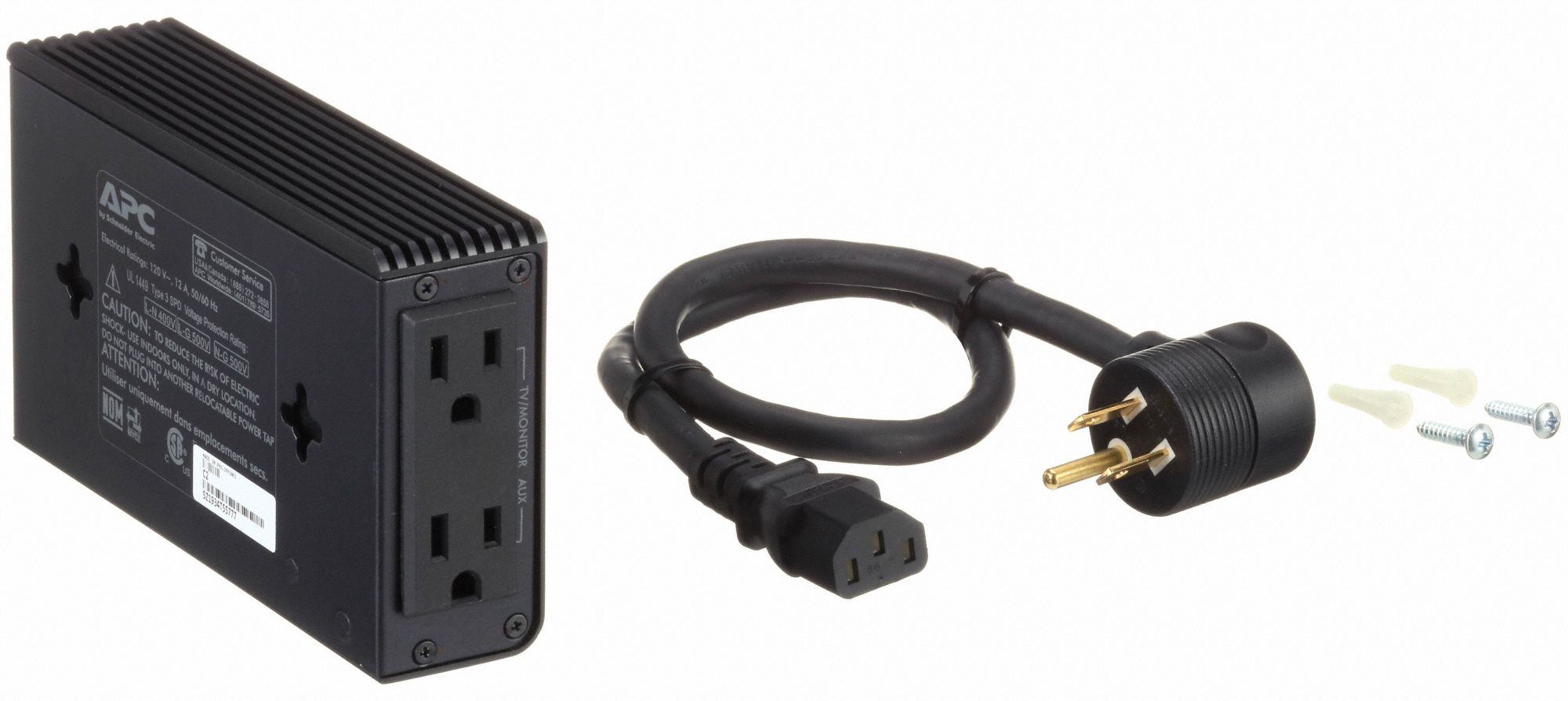 APC BY SCHNEIDER ELECTRIC Power Filter, 2 Total Number of Outlets