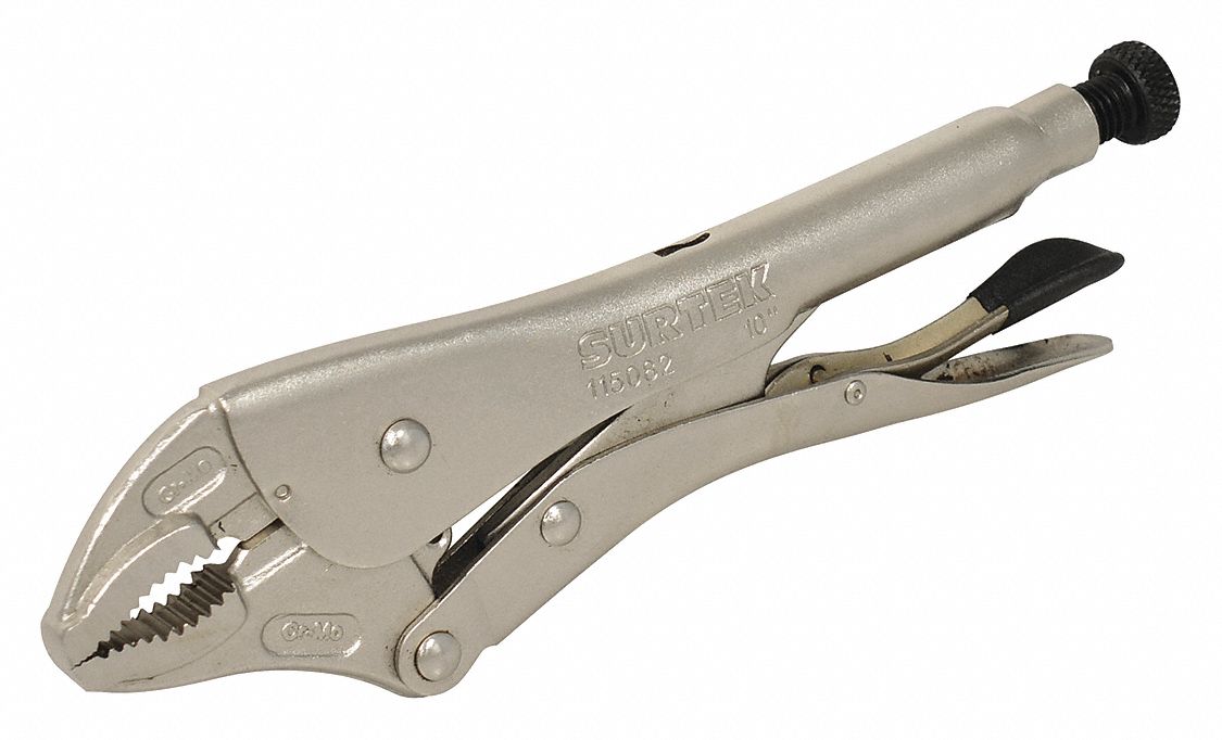 Surtek Pinza De Presion 10 Longitud 1 7 8 Capacidad De Mordaza Pinzas Con Mecanismo De Bloqueo 43yd84 115082 Grainger Mexico