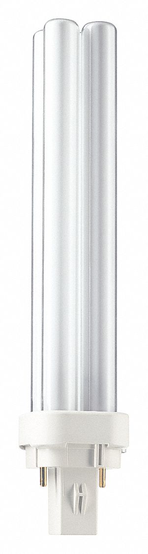 26w watt 2 pin PLC Fluorescent Bulb BLD Cool White 840 G24d-3    x 10 Pack 