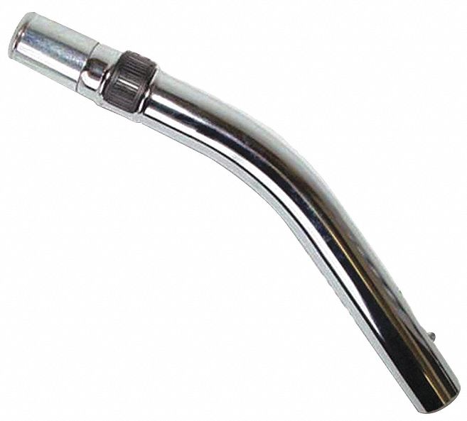 Extension Wand: Aluminum, For 1 1/4 in Hose Dia, 12 7/8 in Lg, 1 5/8 in Wd, 4 in Dp, Std