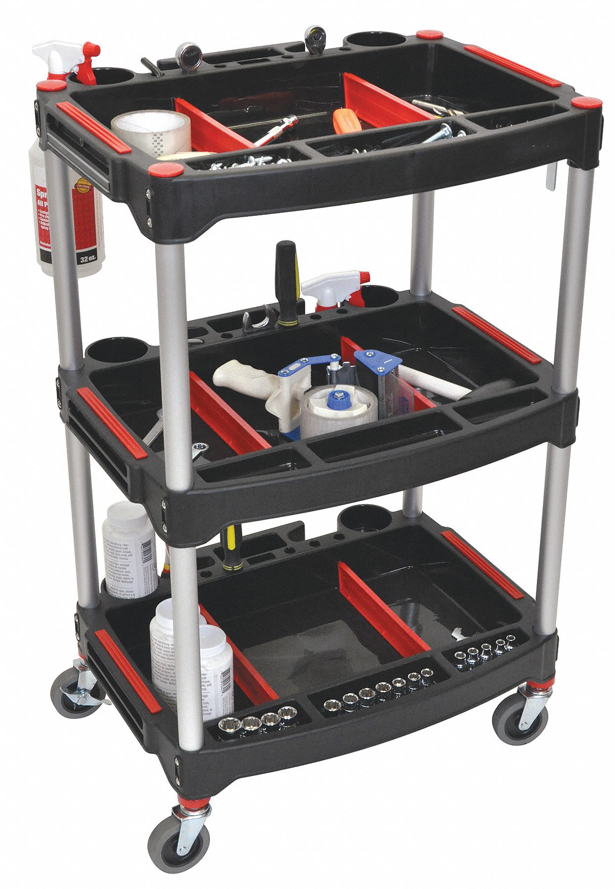 Mechanics Three-Shelf Cart