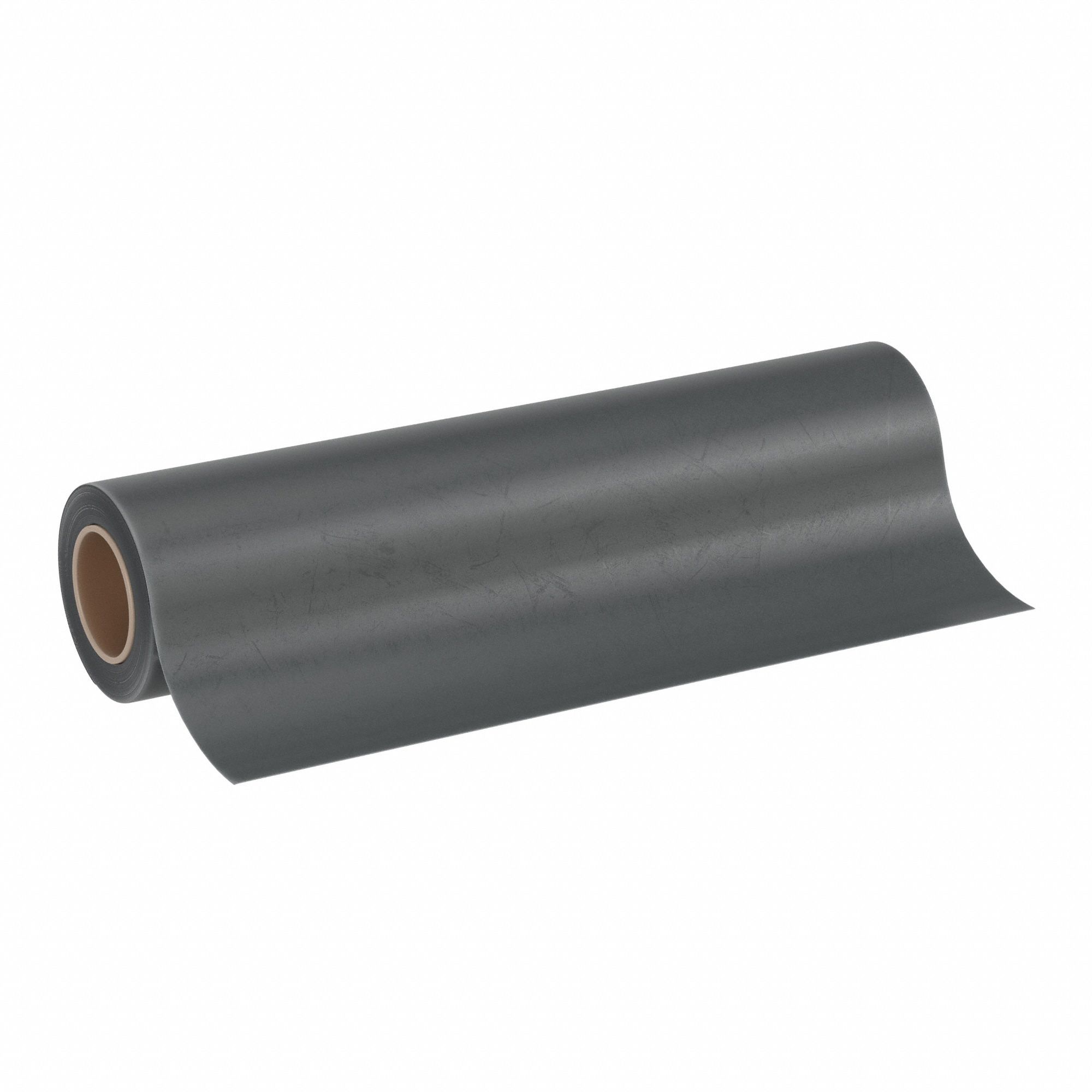 Rubber Roll: Silicone, Food Grade, 1/16 in Thick, 36 in x 10 ft, Black, 50 Shore A Durometer, Plain