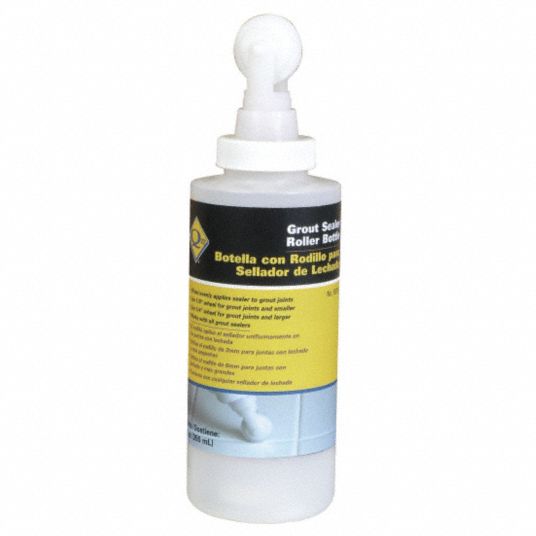 QEP Grout Sealer Application Bottle w/Roller 1 Pieces, 12 oz., White