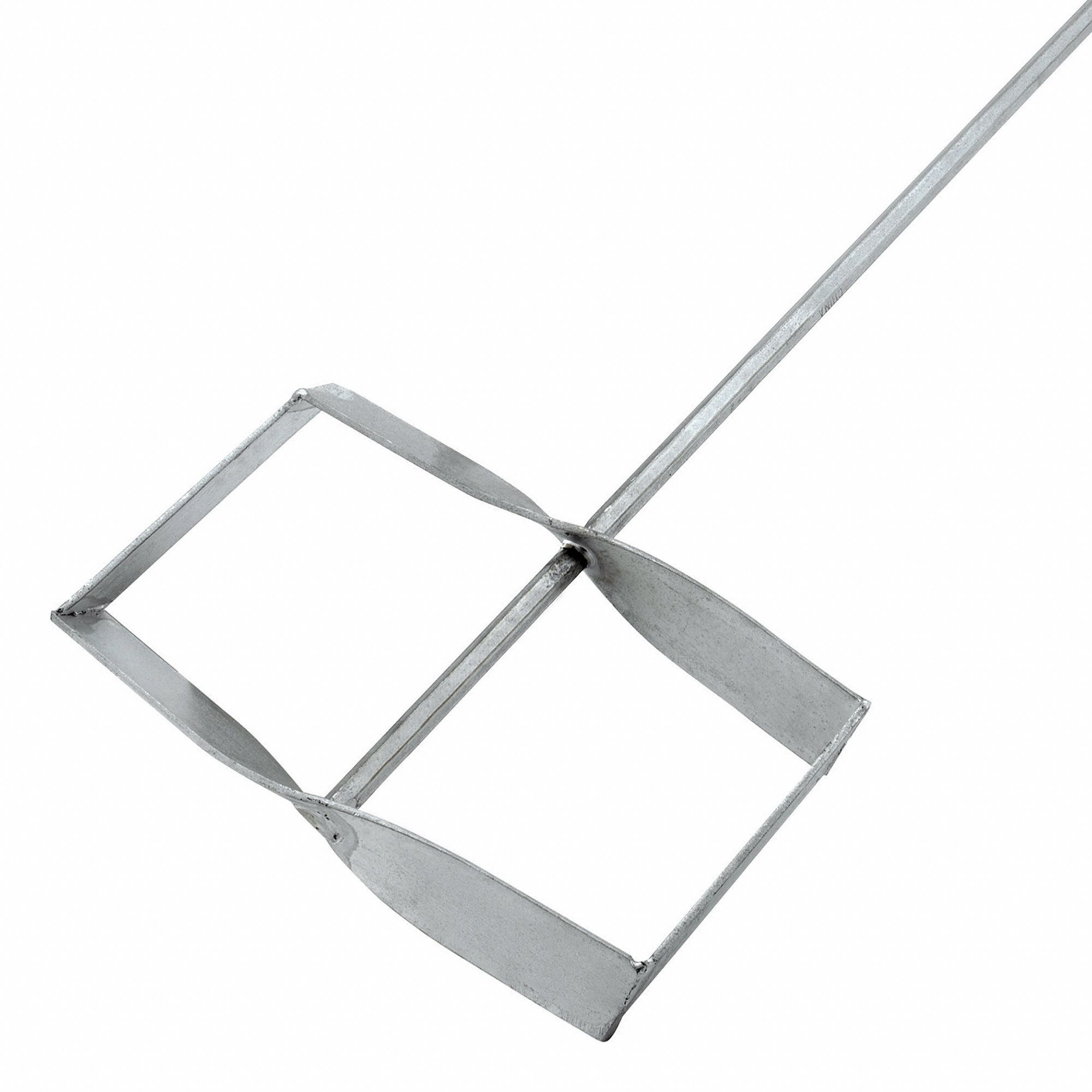 Paint Mixing Paddle: Grout, 3/8 in Shaft Dia., 3/8 in_1/2 in Compatible Chuck Size, 19 1/2 in Lg