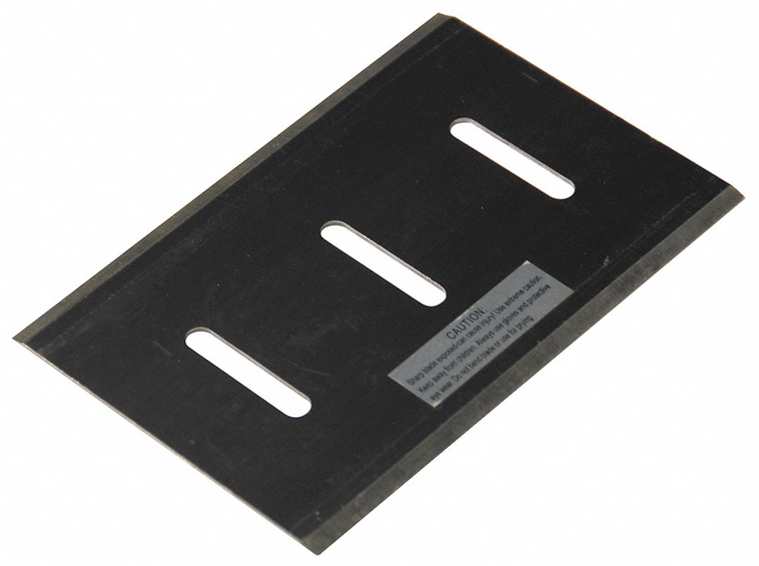 REPLACEMENT SCRAPER BLADE, 6 IN OVERALL W, 4 IN OVERALL L
