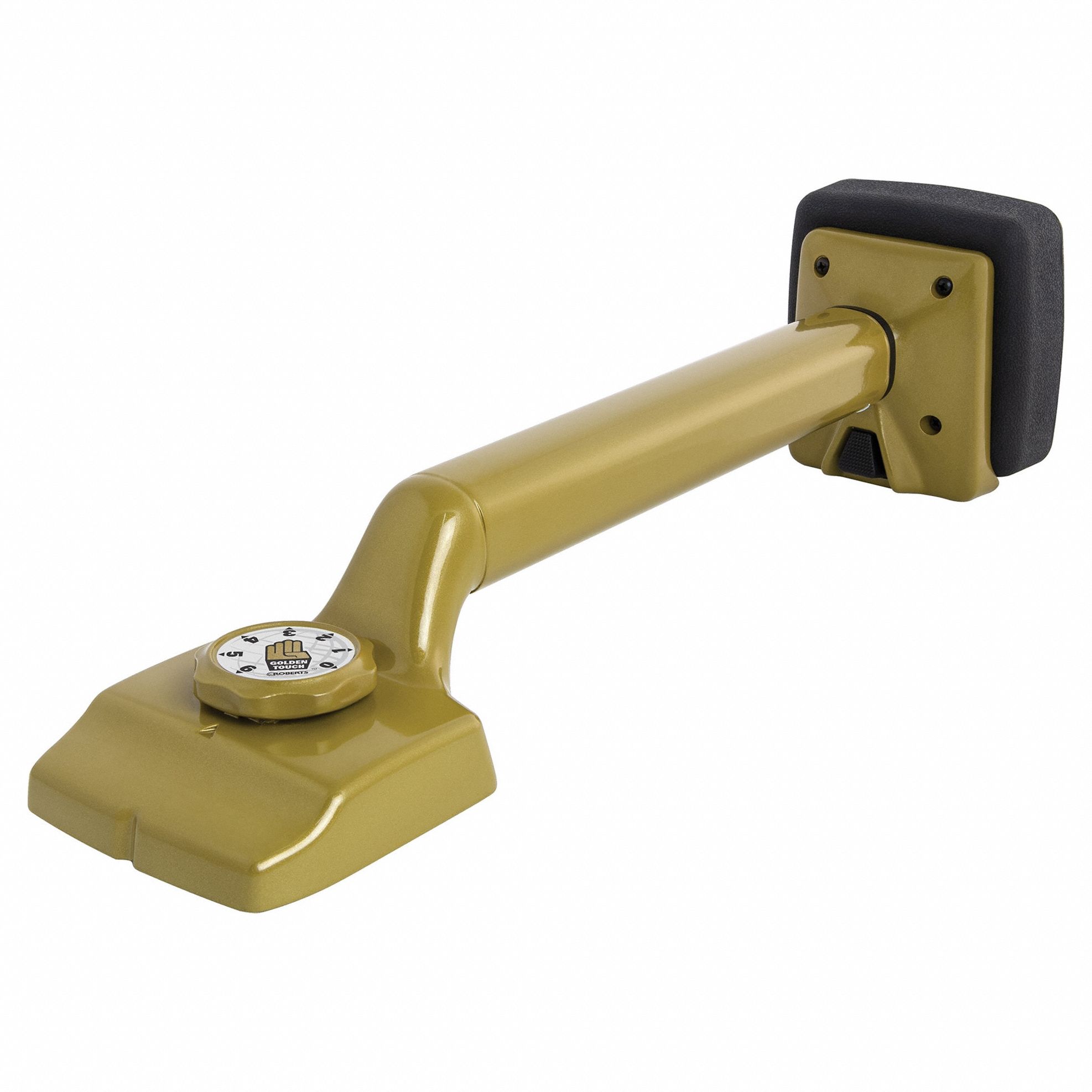 Carpet Knee Kicker: 5 in Overall Wd, 5 in Overall Ht, 4 in Clamp Face Wd, 4 in Clamp Face Lg