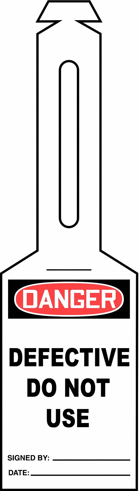 Tag, 5-1/4inH, 3-1/4inW, Plastic, PK25