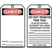 Danger Pre-Printed Header Tags