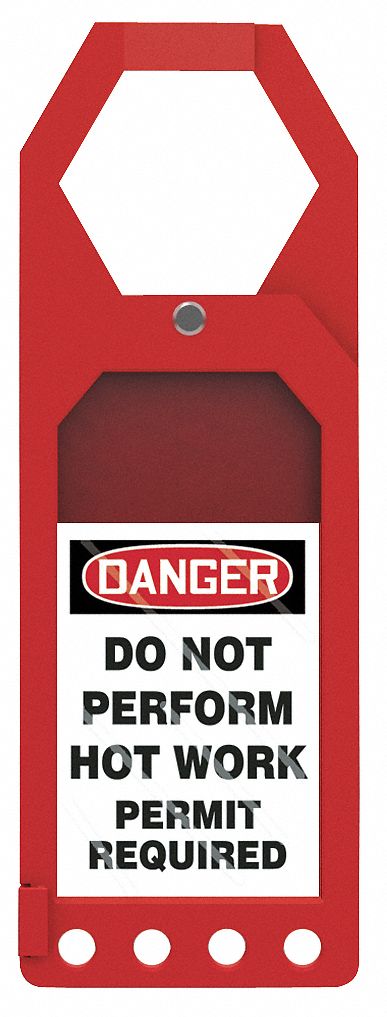 Status Alert Tag Holder: #12 Tag Size, White, Single Part Tag, Fastener Not Included, 1 Tags