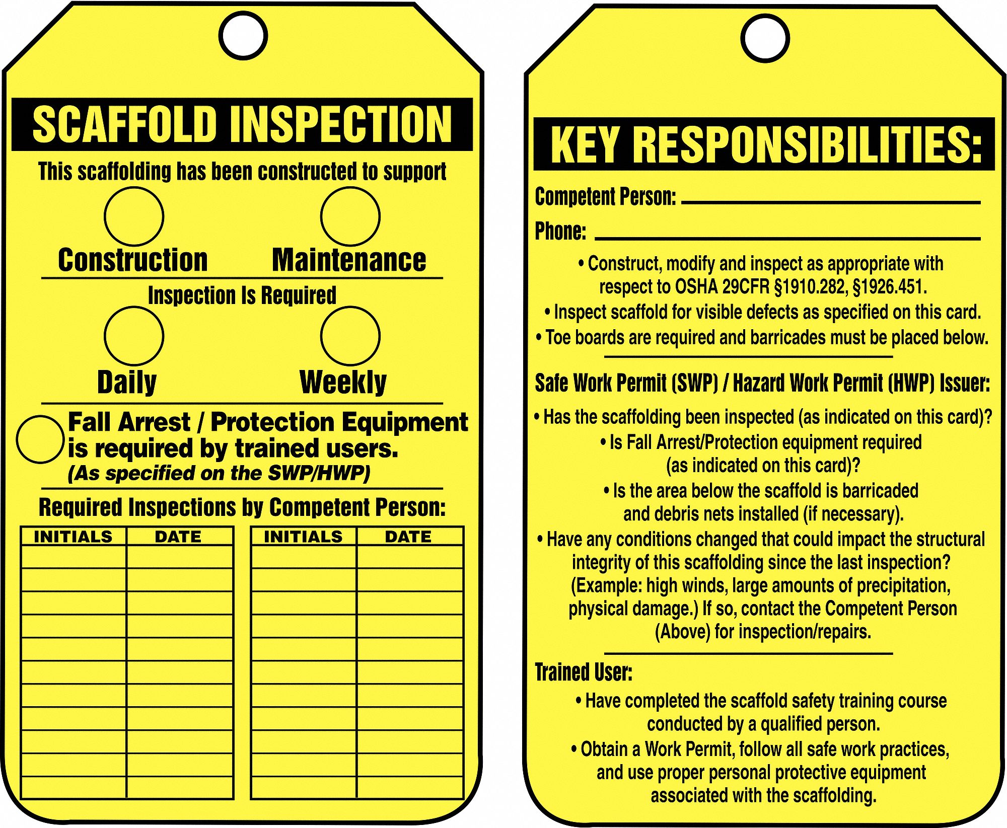 Inspection Tag,5-7/8 x 3-3/8,PK25