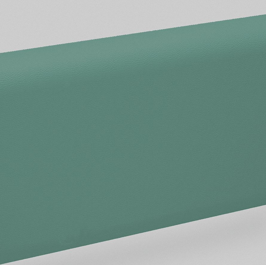 Handrail, Teal, Vinyl, 5 1/2 in H, 12 ft L