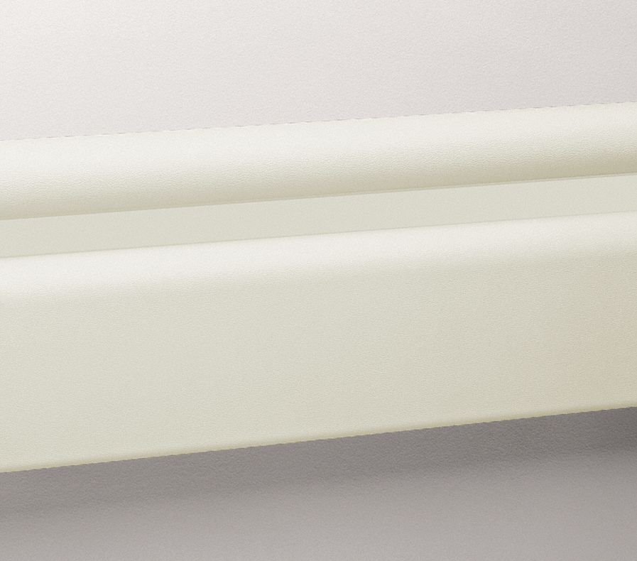 43Z472 - 3 pc. Wall Rail Vinyl Eggshell 144In