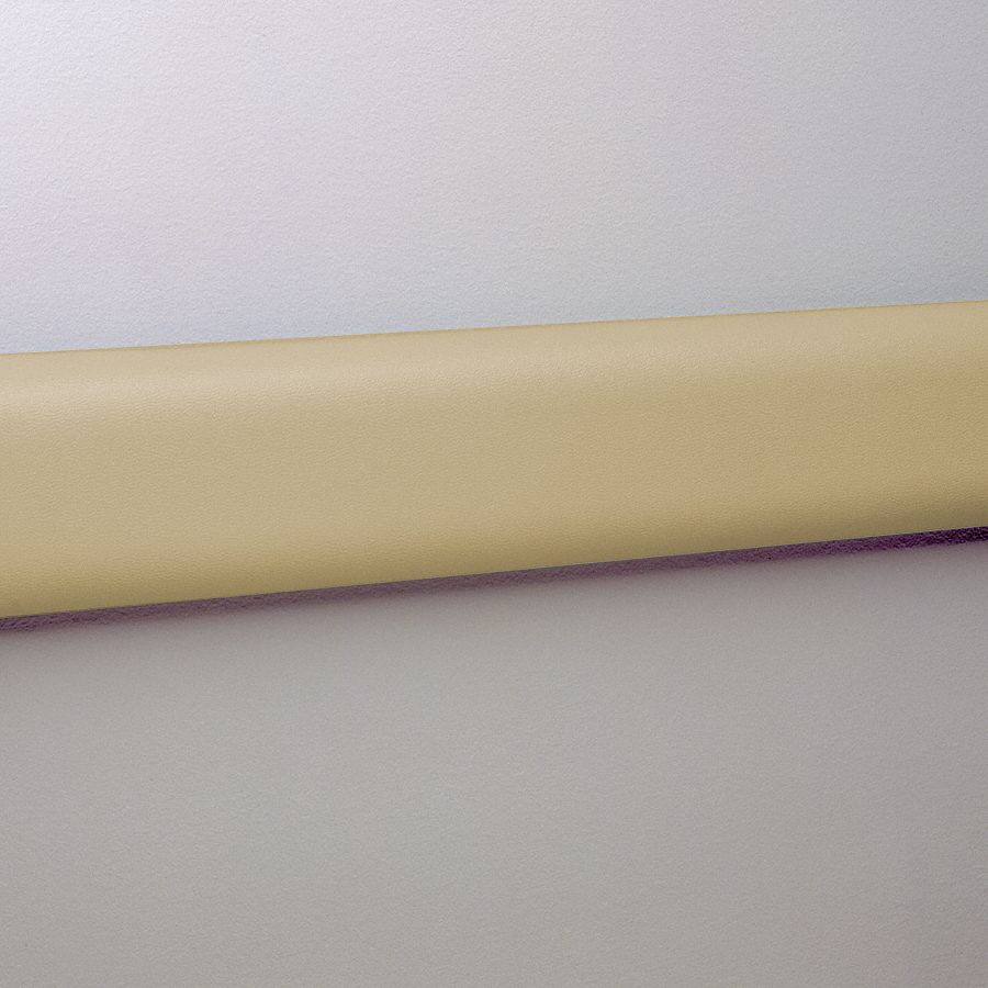 Wall Guard: WG-3, PVC, Tan, 2 15/16 in Overall Ht, 12 ft Overall Lg